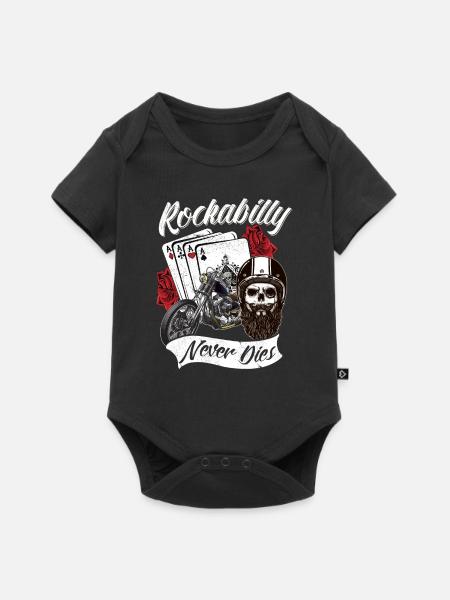 Rockabilly never do this - Baby Premium short-sleeve bodysuit - black