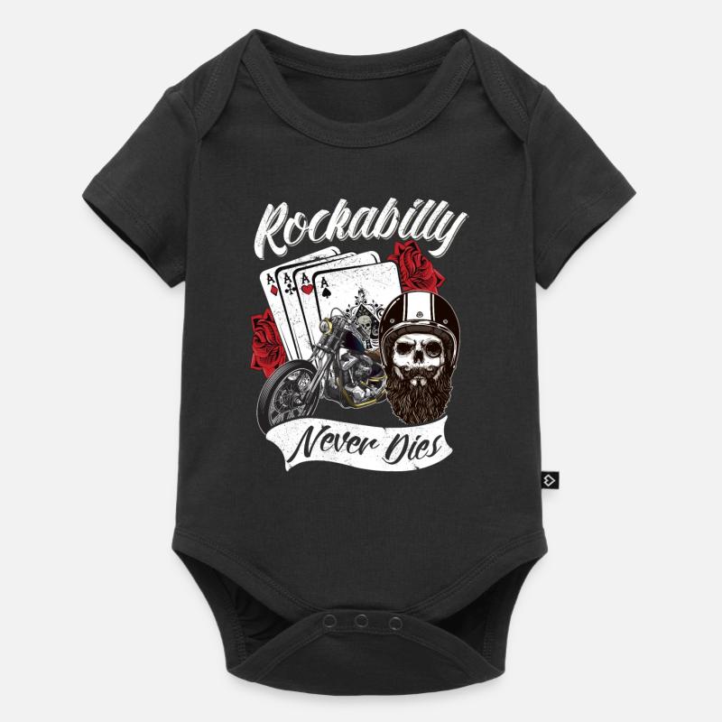 Rockabilly never do this - Baby Premium short-sleeve bodysuit - black