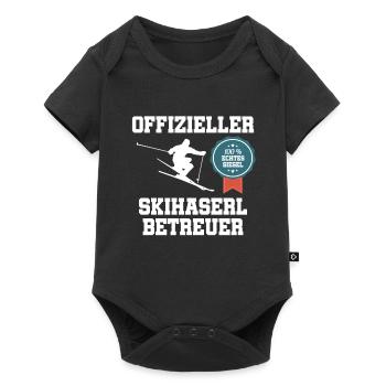 Official ski bunny carer Apres Ski - Baby Premium short-sleeve bodysuit - black - Front