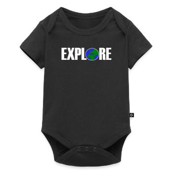 Explore Tour du monde Explorateur aventure cadeau - Body à manches courtes Premium Bébé - noir - Devant