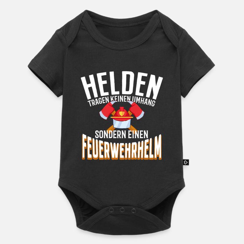 Feuerwehrmann - Baby Premium Kurzarmbody - Schwarz