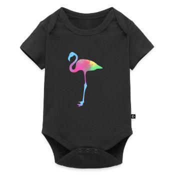 flamingo - Baby Premium short-sleeve bodysuit - black - Front