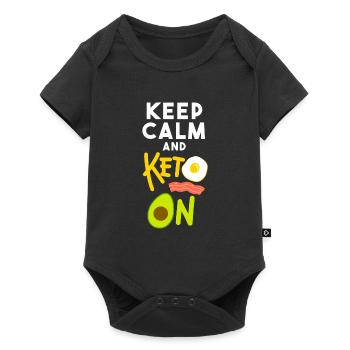Keto sur cadeau régime alimentaire cétogène - Body à manches courtes Premium Bébé - noir - Devant