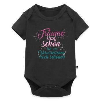 Les rêves sont agréables de les réaliser encore bien - Body à manches courtes Premium Bébé - noir - Devant
