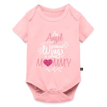 Angels without wings are called mamma - Baby Premium short-sleeve bodysuit - rose - Front