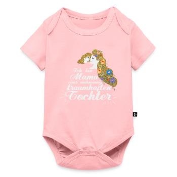 Je suis la mère d'une fille incroyablement belle - Body à manches courtes Premium Bébé - rose - Devant