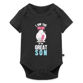 Je suis maman d'un grand fils - Body à manches courtes Premium Bébé - noir - Devant