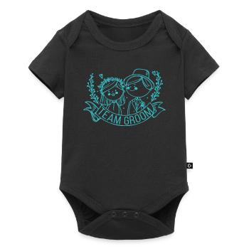 Team groom wedding bachelor party - Baby Premium short-sleeve bodysuit - black - Front