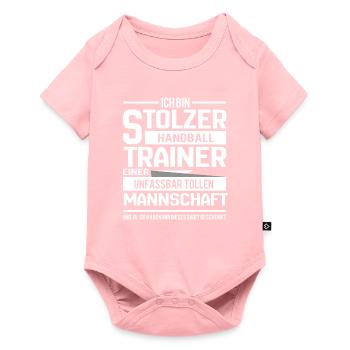 Entraîneur de handball cadeau pour l’entraîneur - Body à manches courtes Premium Bébé - rose - Devant