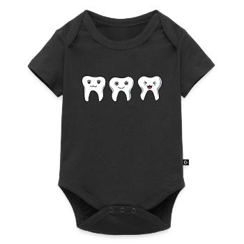 Dentist Teeth Tooth Dentistry Assistant Gift - Baby Premium short-sleeve bodysuit - black - Front