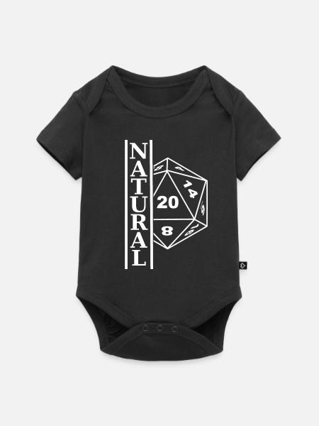 Natürliche 20! - Baby Premium Kurzarmbody - Schwarz
