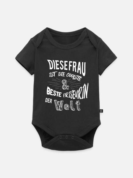 Friseurin - Baby Premium Kurzarmbody - Schwarz
