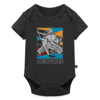 Hockey sur glace Hockey sur glace - Body à manches courtes Premium Bébé - noir - Devant