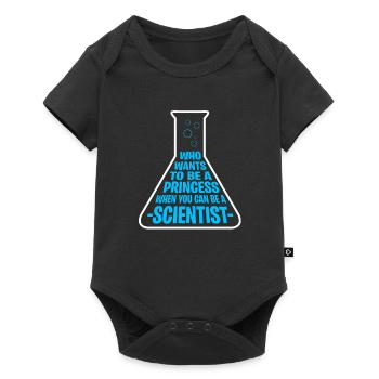 Princess scientist researcher gifts - Baby Premium short-sleeve bodysuit - black - Front