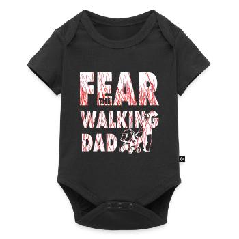 Cadeau de père fête des pères - Body à manches courtes Premium Bébé - noir - Devant