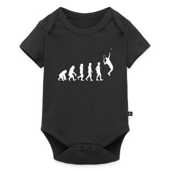 TENNIS Evolution - Baby Premium Kurzarmbody - Schwarz - Vorne