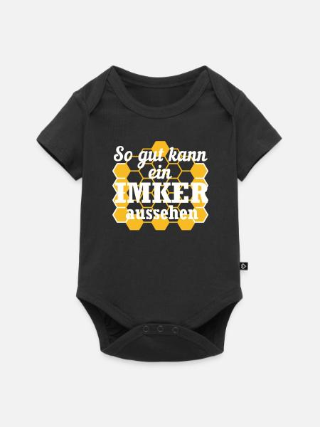 Imker Bienen Spruch Geschenk - Baby Premium Kurzarmbody - Schwarz