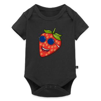 Strawberry Sunglasses Red Kawaii Summer Gardener - Baby Premium short-sleeve bodysuit - black - Front