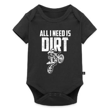 Motocross motard moto - Body à manches courtes Premium Bébé - noir - Devant