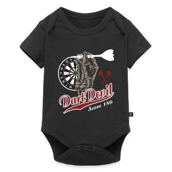 Fléchettes Devil Fléchettes cadeaux T-shirt - Body à manches courtes Premium Bébé - noir - Devant