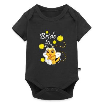 Apiculteur mariée à abeille - Body à manches courtes Premium Bébé - noir - Devant