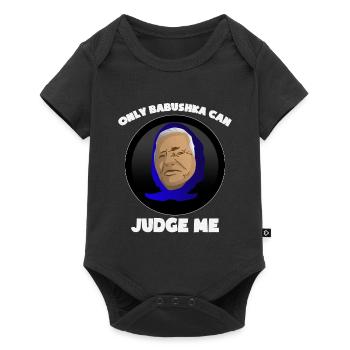 Funny babushka design russia gift idea - Baby Premium short-sleeve bodysuit - black - Front