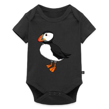Puffin bird animal nature wildlife gift - Baby Premium short-sleeve bodysuit - black - Front