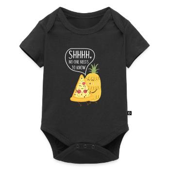 Pizza Pineapple Hawaii - Italy, Gift - Baby Premium short-sleeve bodysuit - black - Front