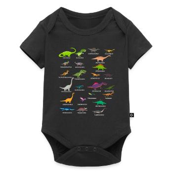 Paleontologist Paleontology Dino Dinosaur T-Rex - Baby Premium short-sleeve bodysuit - black - Front