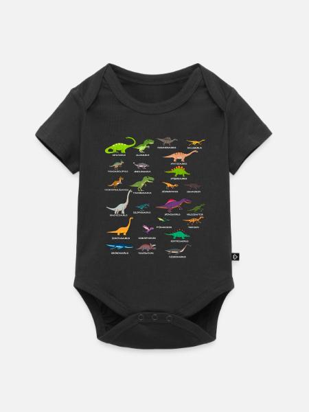 Paläontologe Paläontologie Dino Dinosaurier T-Rex - Baby Premium Kurzarmbody - Schwarz