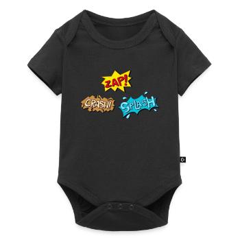 Super hero hero cartoon cartoon costume gift - Baby Premium short-sleeve bodysuit - black - Front