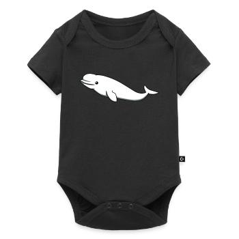 Beluga whale whales ocean sea sea animal gift - Baby Premium short-sleeve bodysuit - black - Front