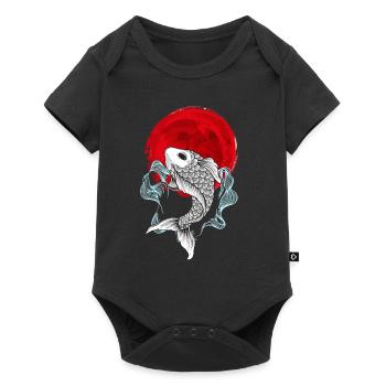 Koi Fisch Japan - Baby Premium short-sleeve bodysuit - black - Front
