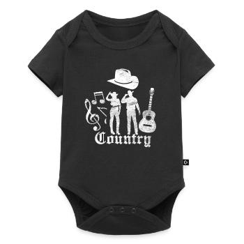 Country Music Western T-Shirt - Baby Premium short-sleeve bodysuit - black - Front