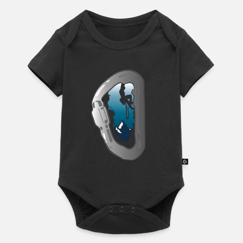 Klettern Berge Kletterer - Baby Premium Kurzarmbody - Schwarz