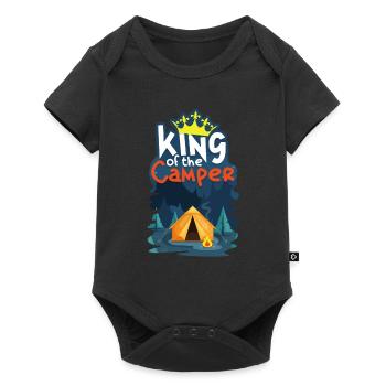 campeur - Body à manches courtes Premium Bébé - noir - Devant