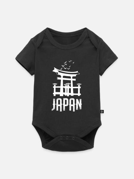 Japon Tokyo sanctuaire d'Itsukushima - Body à manches courtes Premium Bébé - noir