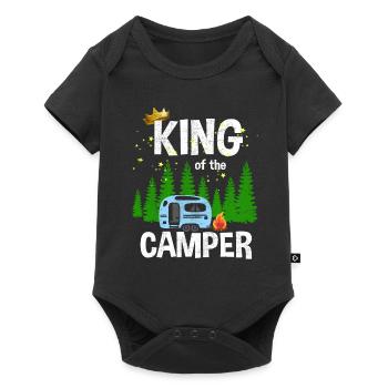 King of the camper - Baby Premium short-sleeve bodysuit - black - Front