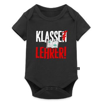 Lehrer Schule T-Shirt Ferien Klasse Geschenk - Baby Premium Kurzarmbody - Schwarz - Vorne