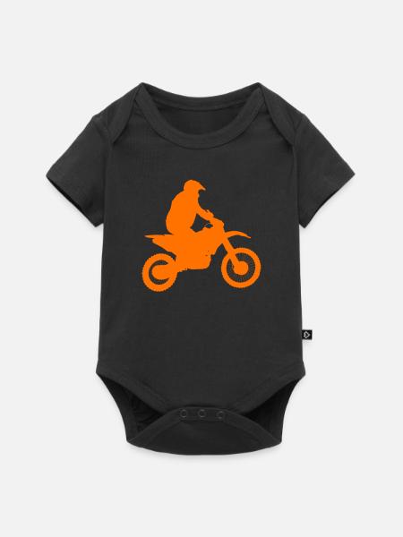 motorcross - Baby Premium Kurzarmbody - Schwarz