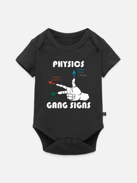 Rechte Hand Regel Physik Mathematik Lehrer Mathe - Baby Premium Kurzarmbody - Schwarz