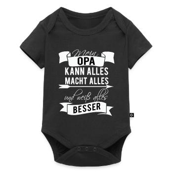 Grand-père Grand-père Cadeau d'anniversaire senior - Body à manches courtes Premium Bébé - noir - Devant