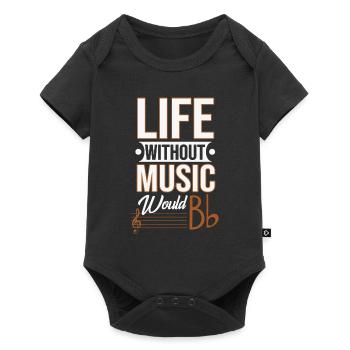 La vie sans musique serait bb - Body à manches courtes Premium Bébé - noir - Devant