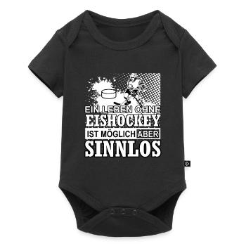 Ice hockey - Baby Premium short-sleeve bodysuit - black - Front