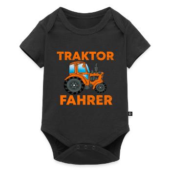 TRACTOR TRAKTOR TREKKER - Baby Premium short-sleeve bodysuit - black - Front