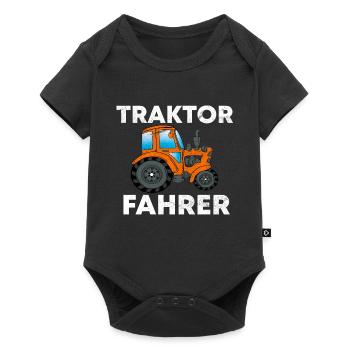 TRACTEURS TRACTEURS - Body à manches courtes Premium Bébé - noir - Devant