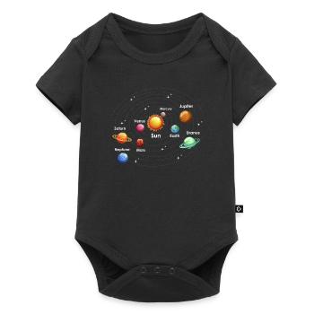Universe Planets - Baby Premium short-sleeve bodysuit - black - Front