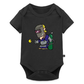 Welder welder welder t shirt gift - Baby Premium short-sleeve bodysuit - black - Front