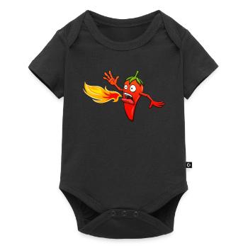 Chili Chili Pepper Hot Spicy Pepperoni Gift - Baby Premium short-sleeve bodysuit - black - Front
