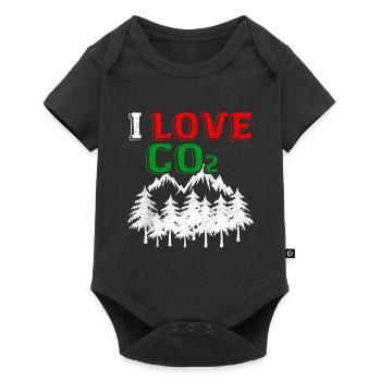 J'aime le CO2 - Body à manches courtes Premium Bébé - noir - Devant